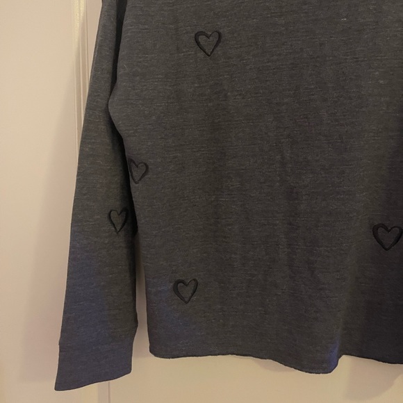 Splendid W’s Amour Sweatshirt Heather Charcoal in Size Medium - Picture 4 of 10
